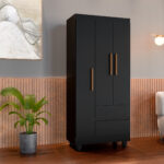 Ropero Armario Placard 3 Puertas 2 Cajones - Imagen 1