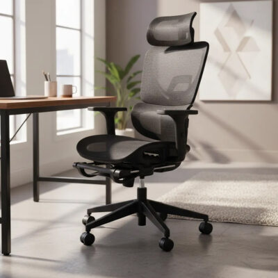 Silla De Oficina Gerencial Ergonomica Mesh Premium Apoyapies