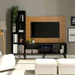 Rack Panel Aereo De Tv Hasta 60 Pulgadas Con Estantes - Imagen 1
