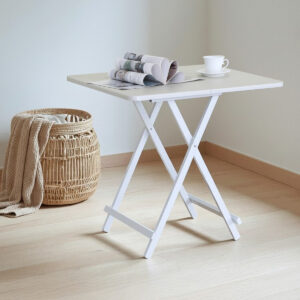 Mesa Plegable Multiuso De Madera Mdf Y Estructura De Hierro