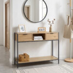 Mueble Aparador Recibidor De Hierro Y MDF Con Cajones - Imagen 1