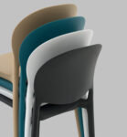 Silla Plastico Reforzada Apilable Comedor Jardin Exterior Negro Madonna - Imagen 4