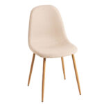 Silla Comedor Eames Forrada Tela Lavable Y Patas De Metal - Imagen 2