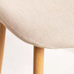 Silla Comedor Eames Forrada Tela Lavable Y Patas De Metal - Imagen 3