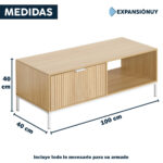Mesa Ratona Mesita De Centro Living 1 Cajón Living Nórdico - Imagen 2