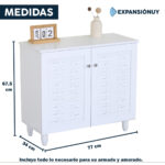 Cómoda Zapatera Multiuso 2 Puertas 3 Estantes Living Hogar - Imagen 2