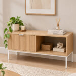 Mesa Ratona Mesita De Centro Living 1 Cajón Living Nórdico - Imagen 1