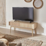Rack de Tv hasta 55 Pulgadas 2 Puertas Corredizas Madera MDF - Imagen 1