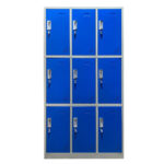 Locker 9 Puertas Ya Armado Con Pasacandados 100% - Imagen 3