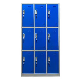 Locker 9 Puertas Ya Armado Con Pasacandados 100%