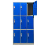 Locker 9 Puertas Ya Armado Con Pasacandados 100% - Imagen 1